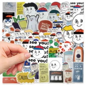 Süße wasserdichte Cartoon Aufkleber 50 Stk dekorative Sticker für Laptop Tagebuch Handy.