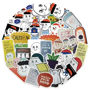 Süße Cartoon wasserdichte Aufkleber Pack für Laptop Tagebuch Handy Wasserflasche