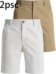 Men's Casual Outdoor Sports Workwear Quick Dry Five-Point Shorts Two Piece Set Summer Athletic Fitness Cargo Shorts