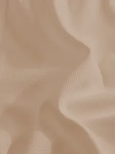 Vue détaillée du tissu en tricot gaufré kaki pour t-shirt casual homme, texture douce.