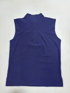 Men's casual slim stand collar sleeveless vest summer vintage minimalist basic top