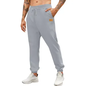 Men's Cuffed Sweatpants Casual Sports Joggers with Drawstring Pocket Comfortable Pants