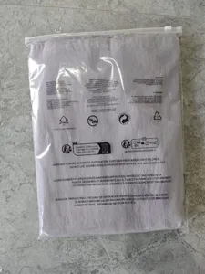 Men casual linen beach short sleeve shorts set packaged in a clear protective plastic bag.