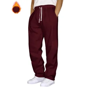 Detail view of comfortable casual solid color sweatpants for men and women with drawstring.