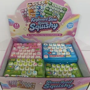 Cute mini keyboard slow rising squishy toy set stress relief gift for kids and adults