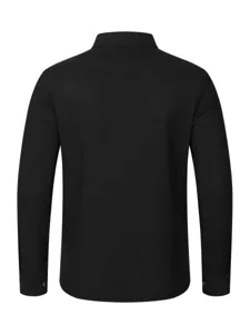 Veste cardigan à revers manches longues en tricot gaufré noir pour hommes automne