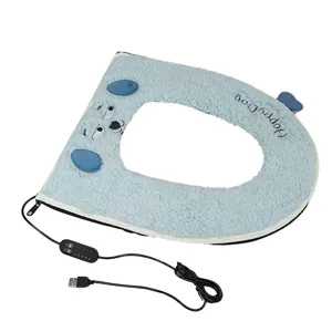 USB beheizter Toilettensitzbezug Winter Pluesch warmer Sitzkissen universale Matte.