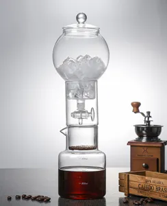 Cafetiere a infusion a froid en verre 600ml goutteur de cafe glace usage commercial maison