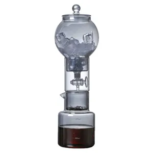 Cafetière à infusion à froid en verre brasseur goutte à goutte avec échelle pour maison