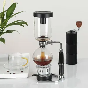 Cafetera de sifón japonesa profesional de vidrio resistente al calor para cafetera vacío