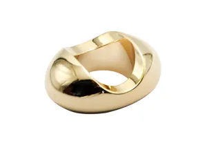 Minimalistischer goldener Metall Zigarrenhalter, tragbarer einzelner Zigarrenständer.