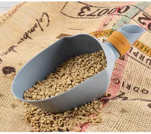 Grande pala per chicchi di caffè cucchiaio di misurazione in plastica per torrefazioni grigio