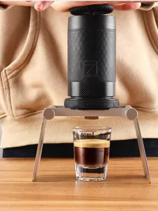 Support pliant pour machine à espresso manuelle portable mini café en alliage d'aluminium