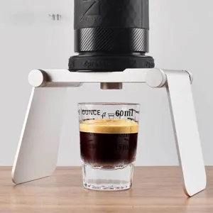 Support Pliable Portable en Alliage d'Aluminium pour Machine à Café Expresso Pressée à Main Mini Support de Filtre de Voyage
