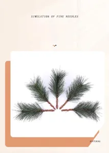 Realistische kunstmatige dennennaalden voor kerstwanddecoratie binnenshuis accesoire