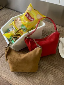Women Retro Matte PU Leather Crossbody Bag Fashion Niche Design Chain Shoulder Bag Casual Dumpling Handbag