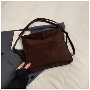 Autunno inverno retro zaino in pelle opaca donna grande capacita borsa a spalla tote