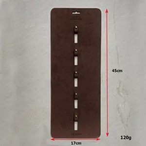Organizzatore per occhiali da parete in pelle con più fessure, supporto espositore sospeso.