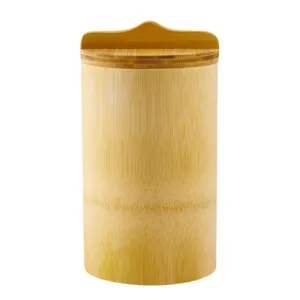 Seau à riz en bambou naturel avec couvercle pour la cuisson, la vapeur et le ragoût.