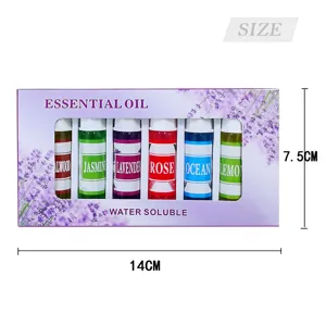 Set d'huiles essentielles humidificateur aromathérapie recharge parfum végétal