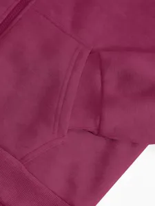 Detailed view of men winter fleece hoodie zipper cuff fabric close up clothing style