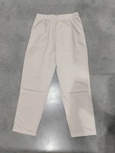 Mens casual loose straight sweatpants comfortable elastic waist solid color daily wear