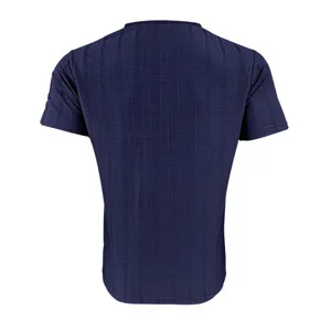 Men's casual breathable slub short sleeve t-shirt solid color summer basic top stylish