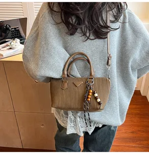 Moderna borsa a tracolla plissé donna autunno inverno elegante borsa a mano trendy