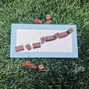 Wenge wood barrel loose beads for DIY handmade bracelets necklace jewelry making accessories.