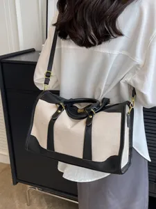 Segeltuch Reise Duffle Bag für Damen Große Kapazität Schulter Handtasche Alltag Pendeln