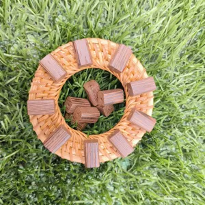 Chicken wing wood straight-hole barrel beads for DIY bracelets, necklaces, and jewelry making accessories.