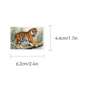 Cute cartoon tiger sticker waterproof vinyl decal for luggage laptop scrapbooking decor