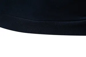 Close-up detail of men's casual hoodie ribbing showing fine textured knit fabric quality.