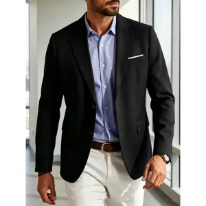 Men's slim fit casual business suit jacket blazer stylish daily outerwear for men