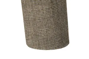 Dettaglio tessuto blazer lana uomo fantasia a quadri retro primo piano stile chic
