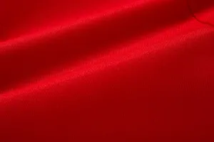 Red suit fabric detail close-up showing fine texture and smooth finish for men casual blazer.