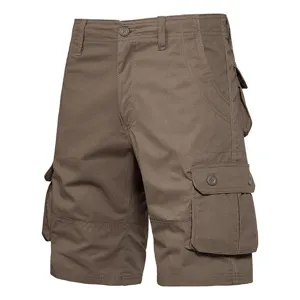Herren Freizeithose mit vielen Taschen, atmungsaktive Outdoor Sommer-Cargoshorts.