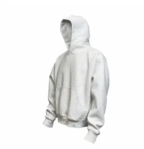 Men's casual solid color loose short pullover hooded sweatshirt, comfortable hoodie top.