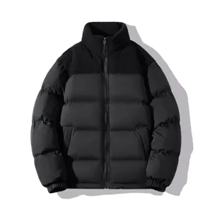 Doudoune matelassée d'hiver pour homme en velours côtelé, chaude, épaisse et coupe-vent.