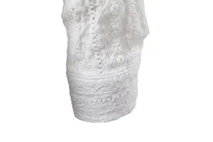 Men's luxury jacquard long sleeve shirt cuff detail, premium breathable fabric texture.