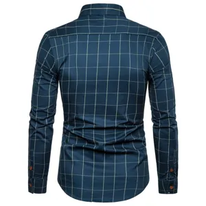 Camicia Uomo Manica Lunga a Quadri Casual Camicia Classica da Uomo Elegante e Pratica