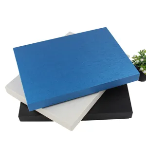 Einfarbig gebürstete Geschenkbox Detailansicht für Schmuckverpackung Lagerung Display.