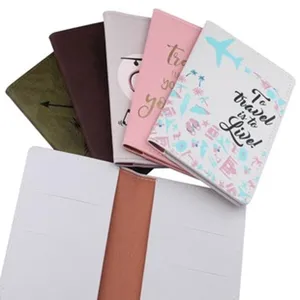 Koreanischer Stil Digital Bedruckte Multifunktionale Passhülle PU Leder Reisebeleg-Organisator Etui Reisezubehör Für Herren Damen