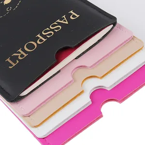 PU Leder Reisepass Hülle Schutzhülle Dokumentenorganizer Etui für Reise mehrfarbig