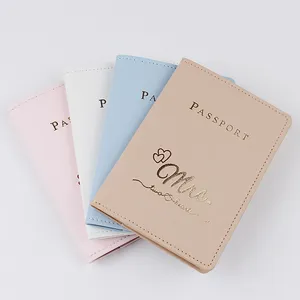 Set porta passaporto in pelle PU copertina organizer documenti per viaggio pro