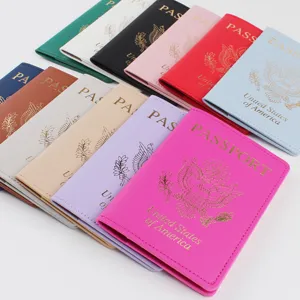 Bunte PU-Leder Reise Pass Schutzhülle Etui Organizer für Reisedokumente und Pässe.