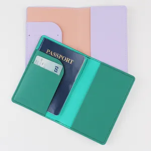 PU Leder Reisepasshülle multifunktionaler Reisedokumentenhalter Karten Organizer Tasche