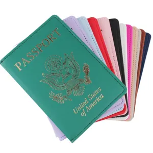 Multifunktionale Reisepass Schutzhülle aus Leder Passhalter Etui Organizer Tasche Neu