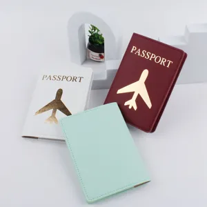 Copertina per passaporto in pelle PU multicolore porta documenti astuccio da viaggio