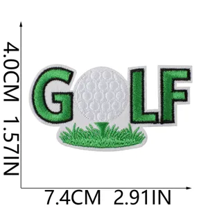 Patch brode golf thermocollant ecusson applique pour vetements vestes sacs chapeaux DIY
